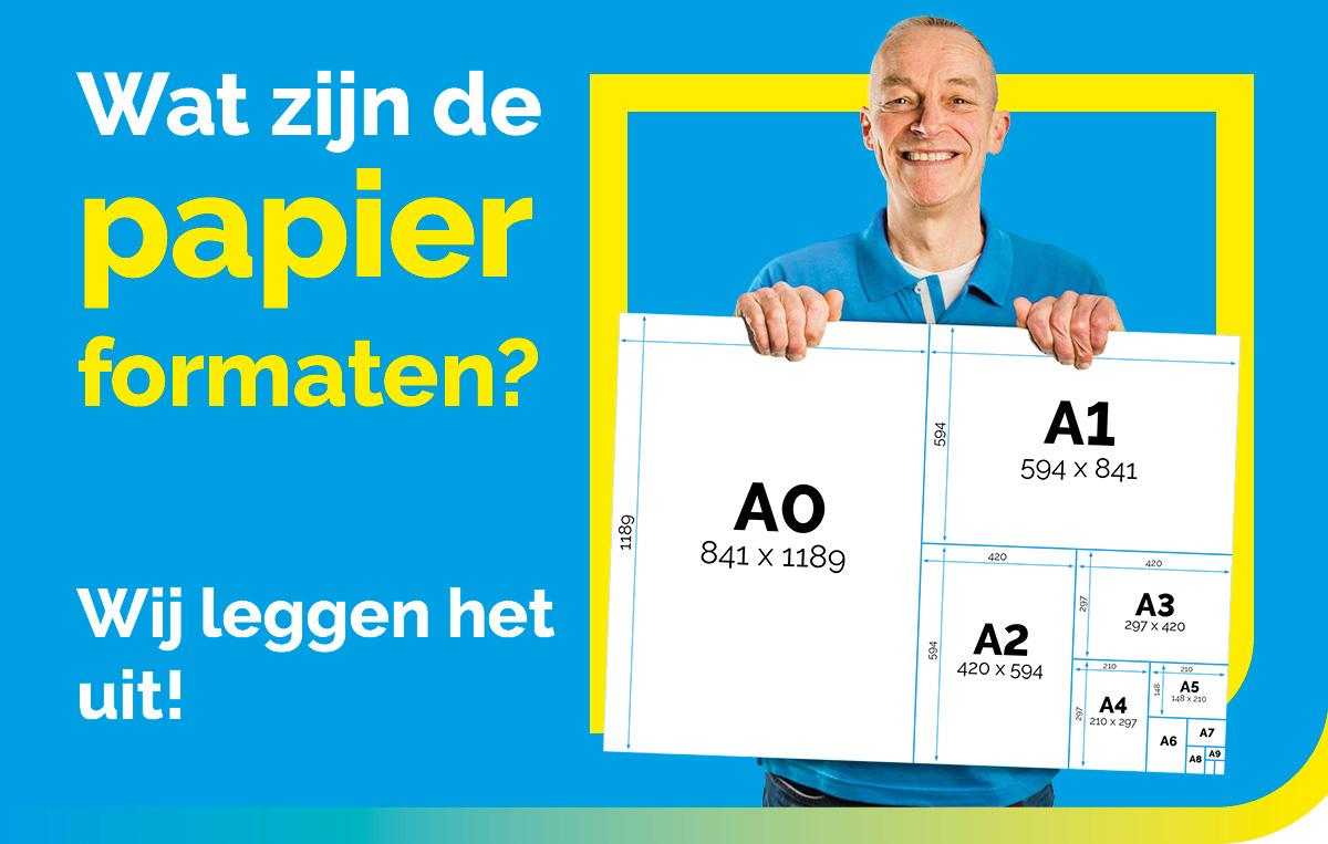 Wat is de afmeting A4 papier en wat zijn de andere formaten? | UwCartridgeWinkel.nl