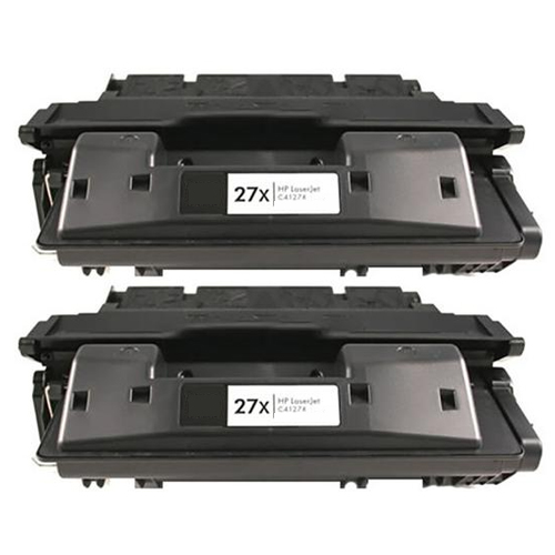 2 x Huismerk HP 27X (C4127X) zwart