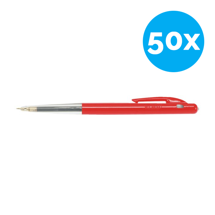 overschreden heb vertrouwen eer 50 x Balpen Bic M10 rood | UwCartridgeWinkel.nl