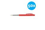 50 x Balpen Bic M10 rood