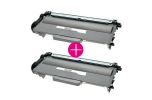 2 x Huismerk Brother TN-3380 zwart