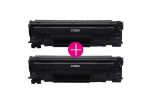 2 x Huismerk HP 83A (CF283A) zwart