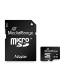 MicroSDHC geheugenkaart - 32GB Class 10 + SD Adapter (MediaRange)