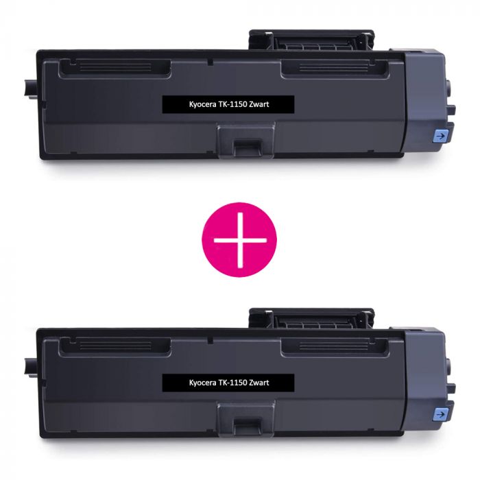 2 x Huismerk Kyocera TK-1150 zwart main product photo