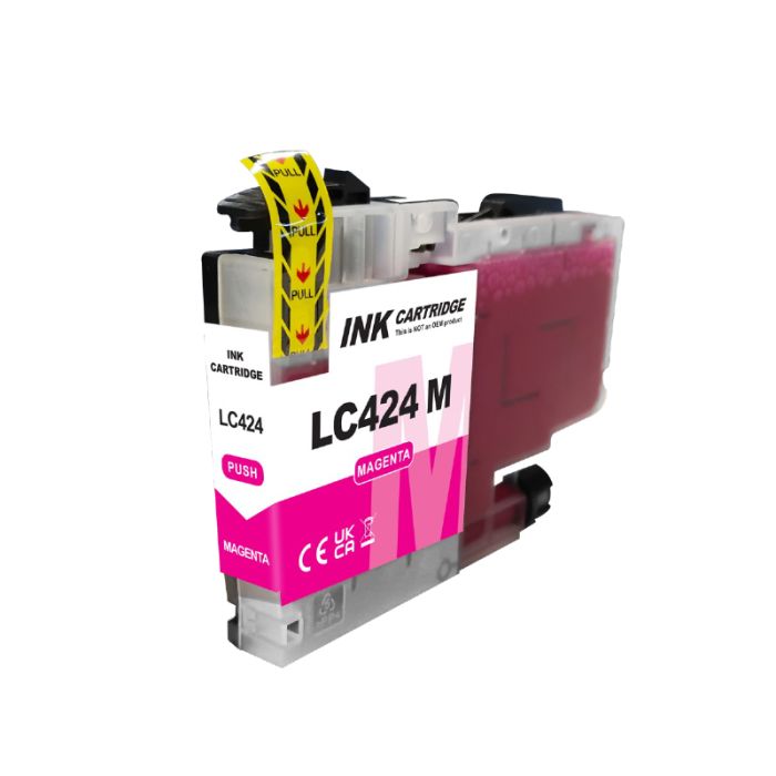 Huismerk Brother LC-424M XL inktcartridge magenta main product photo