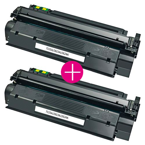 2 x Huismerk HP 15A (C7115A) zwart