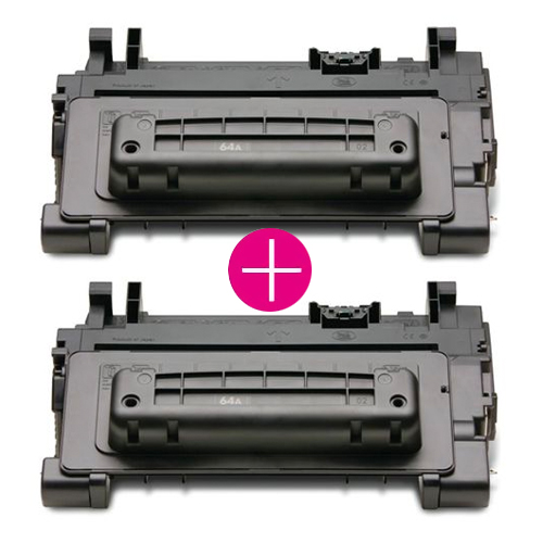 2 x Huismerk HP 64A (CC364A) zwart