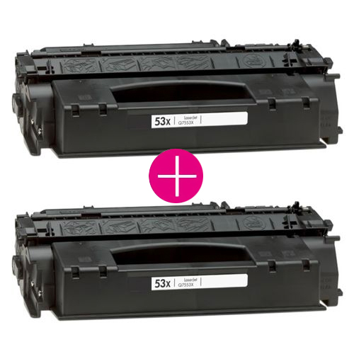 2 x Huismerk HP 51X (Q7551X) zwart