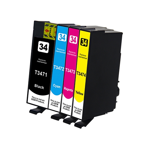 Huismerk Epson 34XL (T3476) multipack (zwart + 3 kleuren)