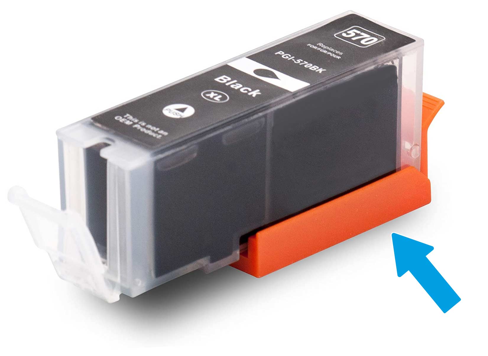 Inktcartridge met beschermingskap