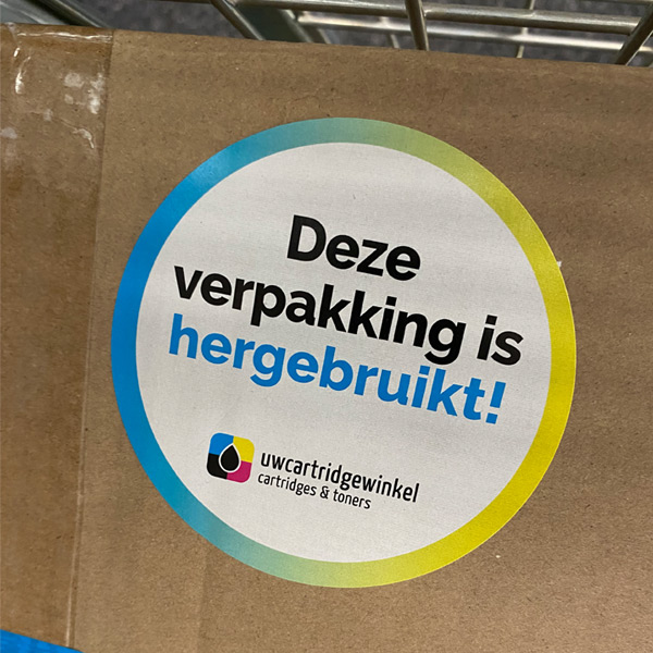 UwCartridgeWinkel.nl hergebruiken van dozen